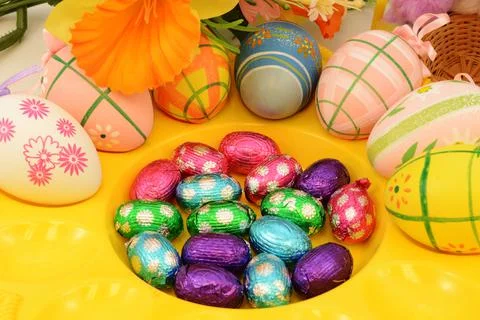 Easter Egg Decorating Foto stock