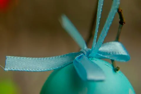 Easter egg decoration closeup Stock Photos