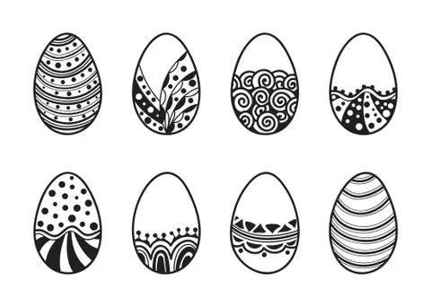 Easter egg design element Stock Illustration