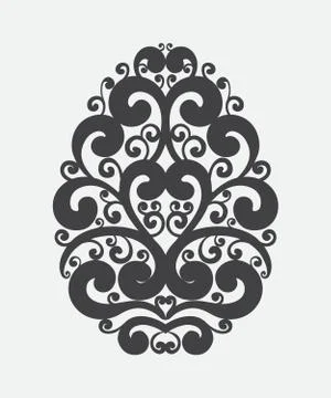 Easter egg design element Stock Illustration