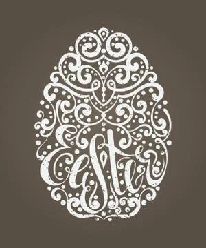 Easter egg design element Stock Illustration