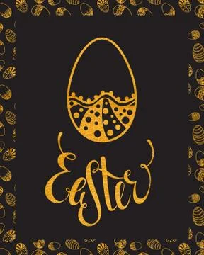 Easter egg design element Stock Illustration