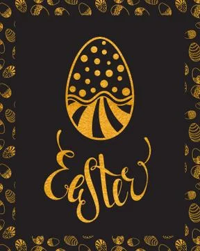 Easter egg design element Stock Illustration