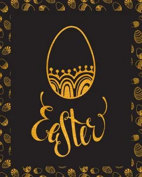 Easter egg design element Stock Illustration
