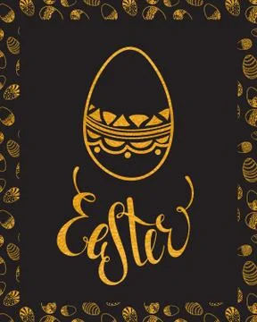 Easter egg design element Stock Illustration