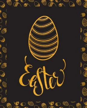 Easter egg design element Stock Illustration