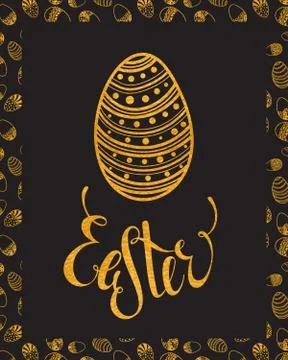 Easter egg design element Stock Illustration