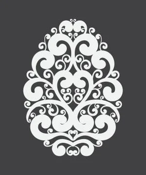 Easter egg design element Stock Illustration