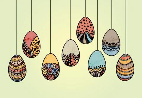 Easter egg design element Stock Illustration