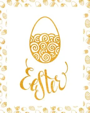 Easter egg design element Stock Illustration