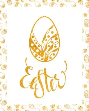 Easter egg design element Stock Illustration