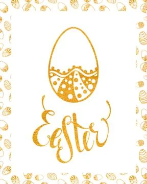 Easter egg design element Stock Illustration