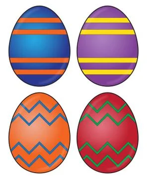 Easter Egg Designs Stock Illustration
