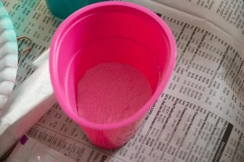 Easter Egg Dying Preparation  Stock Photos