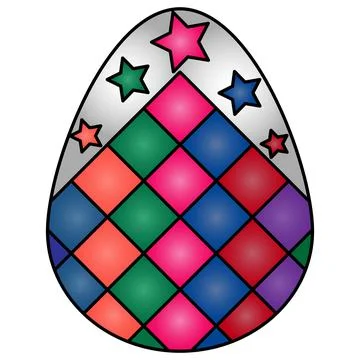 Easter egg. Egg. Colored vector illustration. Stock Illustration