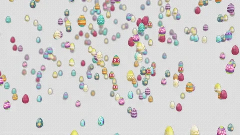 Easter Egg Fall Stock Footage 171615230