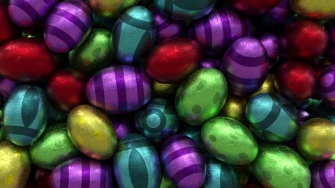 Easter egg falling from the top - video transition - 4K - 60 fps Vidéo 297460239
