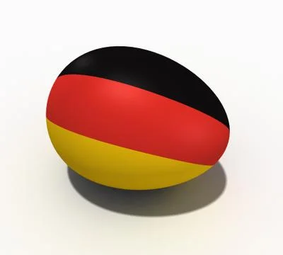 Easter egg with figure of a flag of Germany 스톡 일러스트