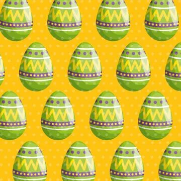 Easter egg with figures decoration background 스톡 일러스트