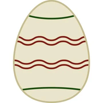 Easter Egg Filled Outline Icon Vector Illustrazione stock