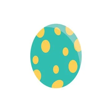 Easter egg flat design Illustration