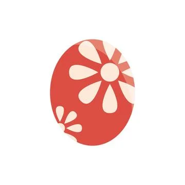 Easter egg flat design Illustration