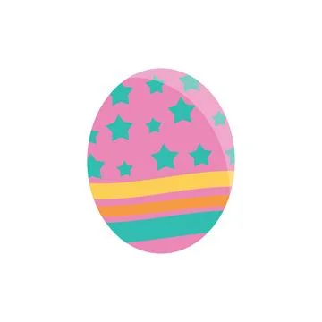 Easter egg flat design Illustrazione stock