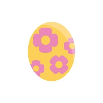 Easter egg flat design Stock Illustration