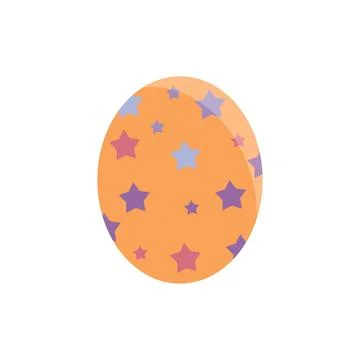 Easter egg flat design 스톡 일러스트