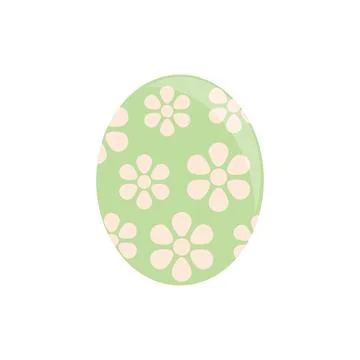 Easter egg flat design Illustrazione stock