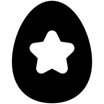 Easter egg, flat line icon 스톡 일러스트