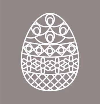 Easter Egg With Floral Pattern イラスト素材