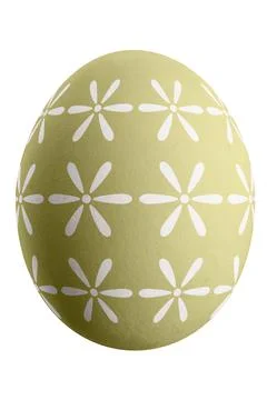 Easter egg with a floral pattern. Foto stock