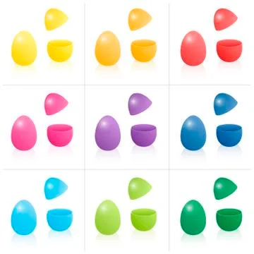 Easter Egg Gift Boxes Stock Illustration