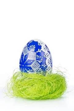 Easter egg in grass Stock Photos