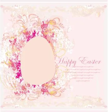 Easter egg on grunge background 스톡 일러스트