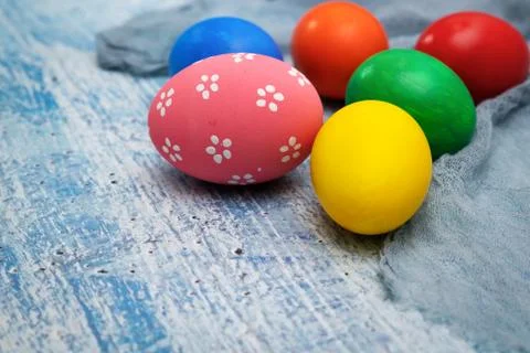 Easter egg, happy Easter sunday hunt holiday decorations Stock Photos