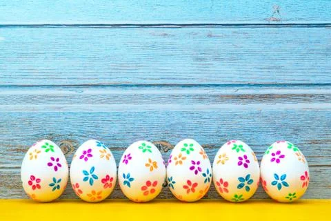 Easter egg, happy Easter sunday hunt holiday decorations Stock Photos