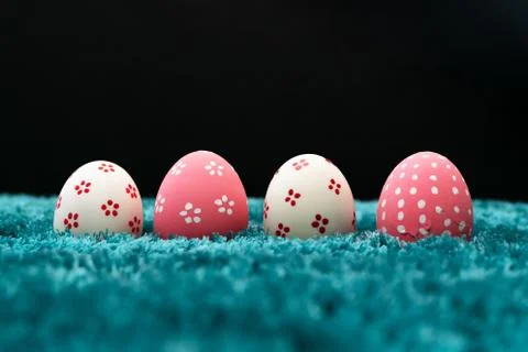 Easter egg, happy Easter sunday hunt holiday decorations Stock Photos