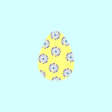 Easter egg with holiday texture Fresh concept Stock Illustration