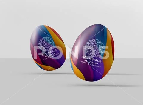 Easter egg hover frontview 2 PSD-Vorlage