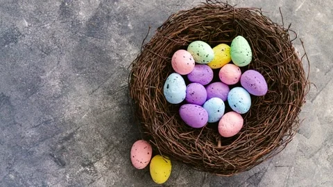 Easter Egg Hunt. Easter concept background. High quality FullHD footage Stock Footage 230231241
