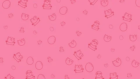 Easter Egg Hunt Fun - A Pink Pattern Adventure. Stock Footage 320151874