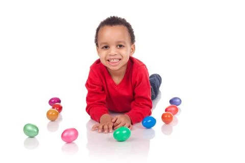 Easter egg hunt Foto stock