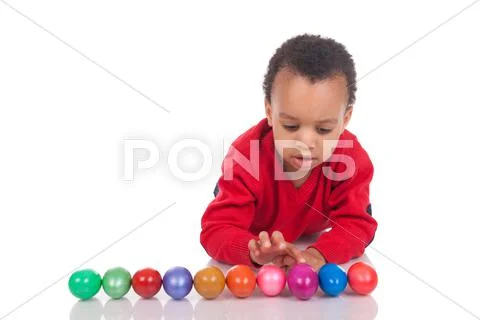 Easter egg hunt Stock Photos