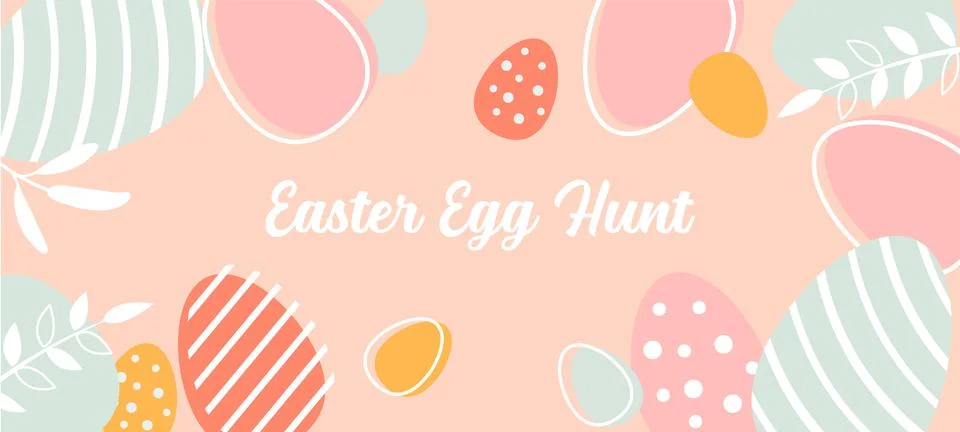 Easter Egg Hunt Poster Stock Illustration