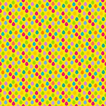 Easter egg hunt seamless pattern Illustrazione stock