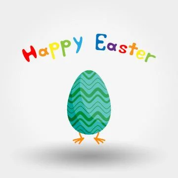 Easter egg. Icon. Vector. Flat. Stock Illustration