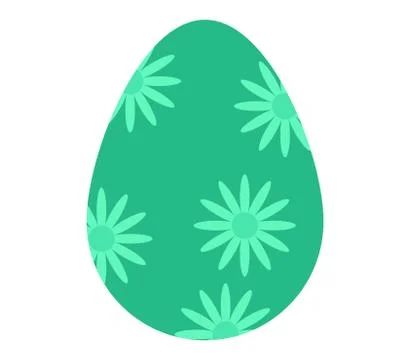 Easter egg icon on white background Stock Illustration