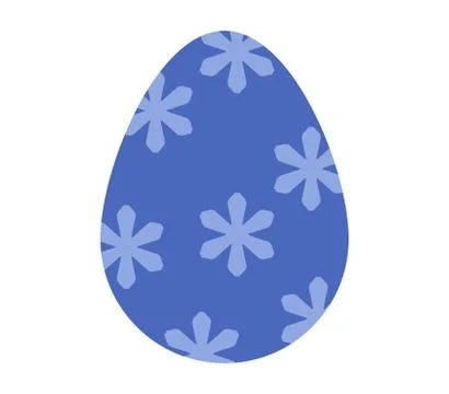 Easter egg icon on white background Stock Illustration